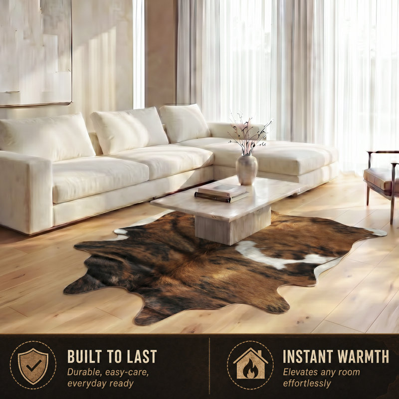 Abhinav Performance Cowhide Animal Print Indoor Rug