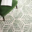 Tapis ivoire / vert en laine touffeté à la main Rachell Avalyn-1358340778