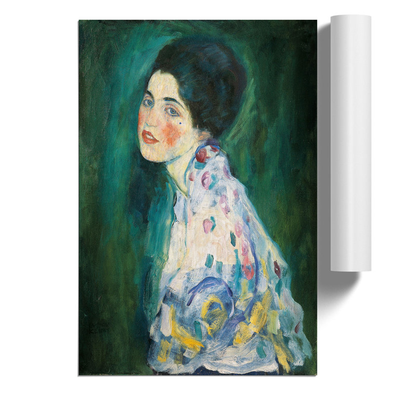 Portrait Of A Lady by Gustav Klimt - No Frame Painting, 30cm H x 21cm W x 0.1cm D