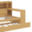 Lit de jour en bois avec lit gigogne et bureau d'étude-962529167-961315473