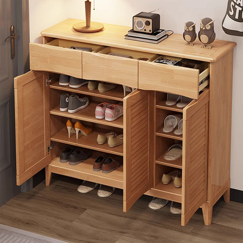 Rangement pour chaussures en bois manufacturé Burlywood