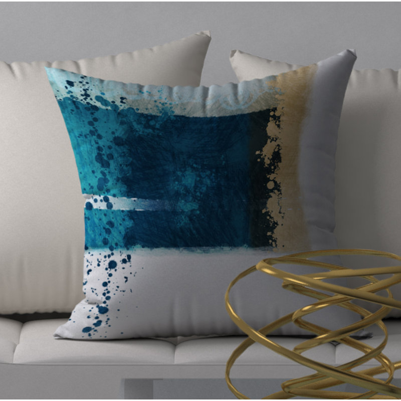 Housse de coussin carrée aznavur/insert, H 18 po x l 18 po