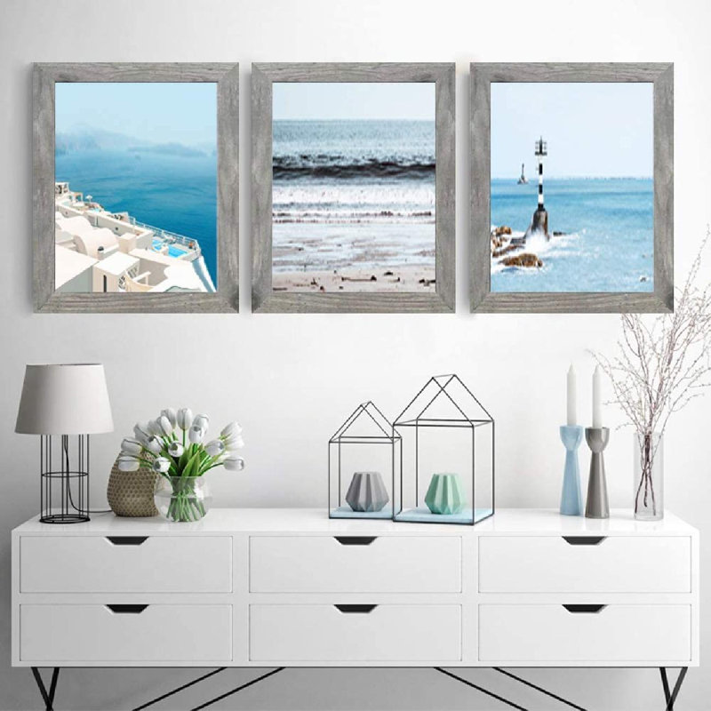 Walnut Wood Beveled Picture Frame, 8" x 10"
