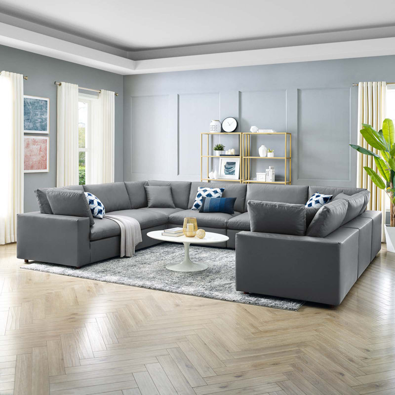 Commix, Gray Faux Leather