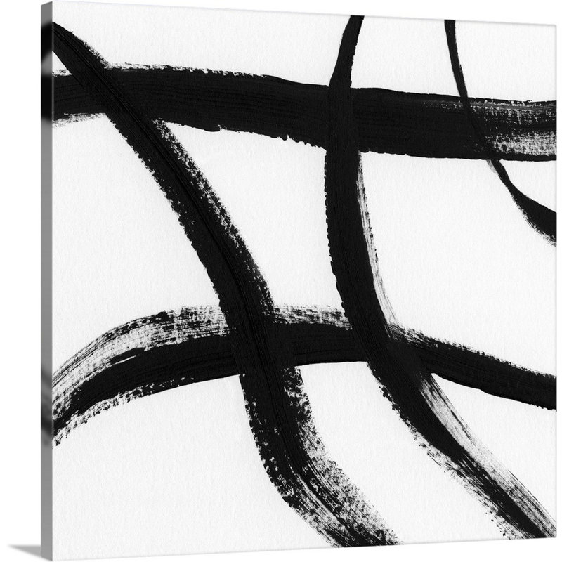 Gestural Marks II - reproduction d'art sur toile, H 16 po x l 16 po x P 1,25 po, Toile tendue