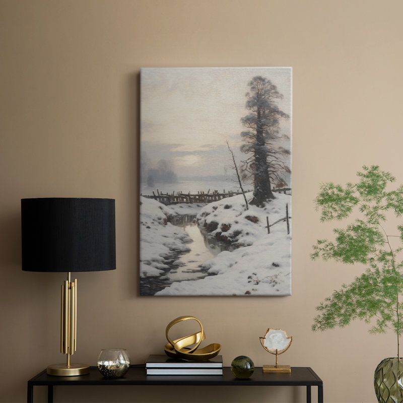 Paysage rétro XVII - galerie Cavas, H 48 po x l 32 po