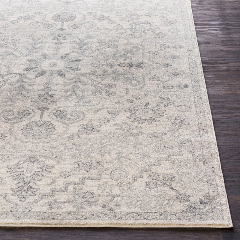 Hillsby Oriental Indoor Rug, Beige/Light Gray, Rectangle 9' x 12'6"