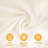 6 Pack Ivory Round Tablecloths  Circle Bulk Linen Polyester Fabric Washable Table Cloth Cover For Wedding Reception Banquet Birthday Party Buffet Restaurant