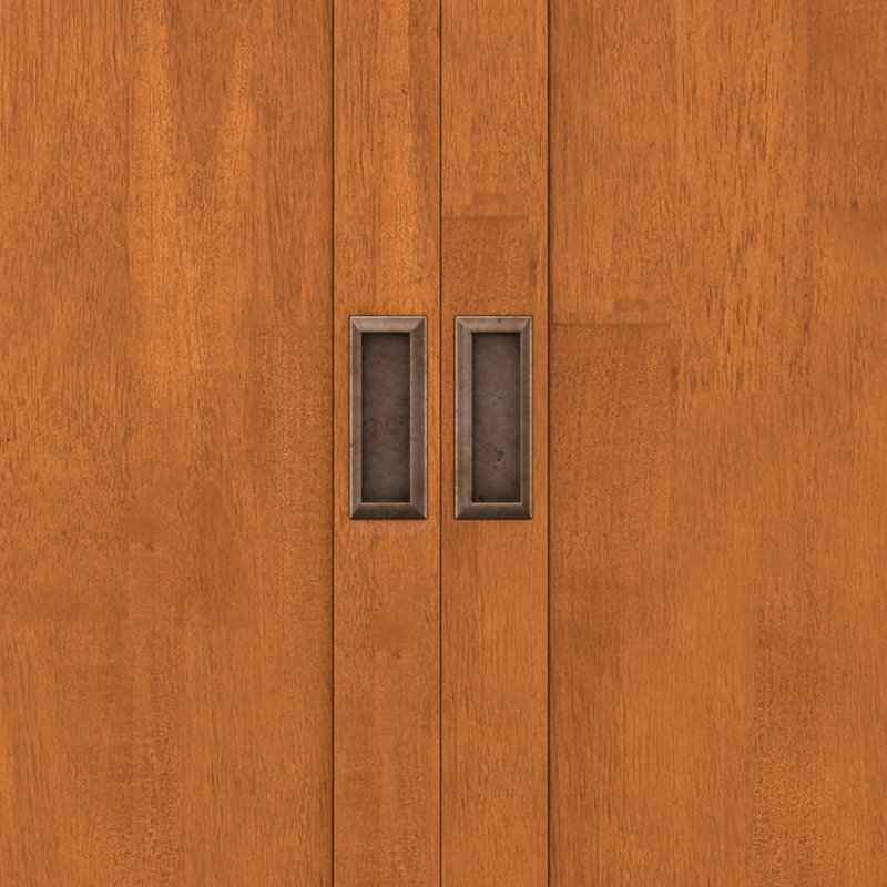 Draper Teak Brown Solid Hardwood Mid-Century Bar Cabinet