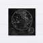 « round map black », impression sur toile