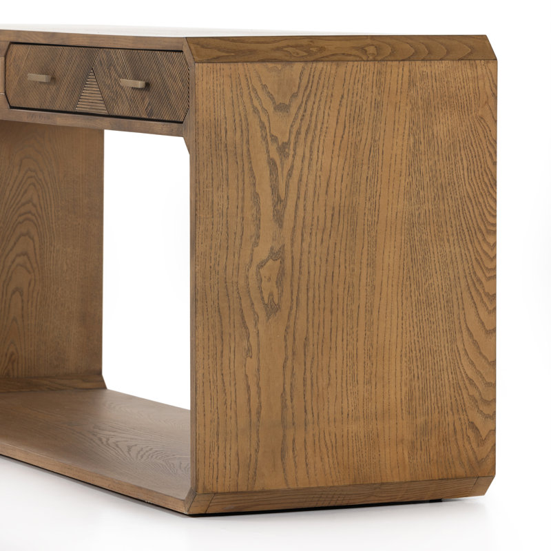 Caspian 60'' W Solid Wood Console Table, Natural Ash