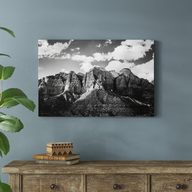 Zion Canyon I by Laura Marshall - No Frame Print on Canvas, 61cm H x 91cm W x 3.8cm D