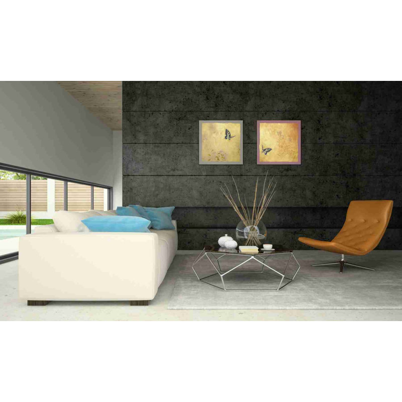 «Butterfly L» par Zigo Tanabe, art mural sur toile, H 18 po x l 18 po x P 0,75 po