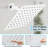 Rain Fixed Shower Head 1.8 GPM GPM-90695622