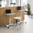 Adjustable Height Stainless Steel Swivel Stool