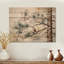 Oiseau sur pin II sur bois-1391276978