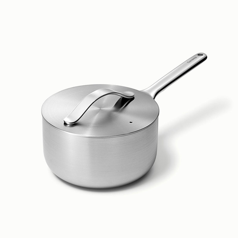 Caraway 3Qt Stainless Steel Saucepan W/ Lid, 3 quarts
