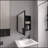 Stylish 21.1" H X 19.7" W Mirror Medicine Cabinet, One Door With Four Interior Shelves For Bathroom, Kitchen-254352881