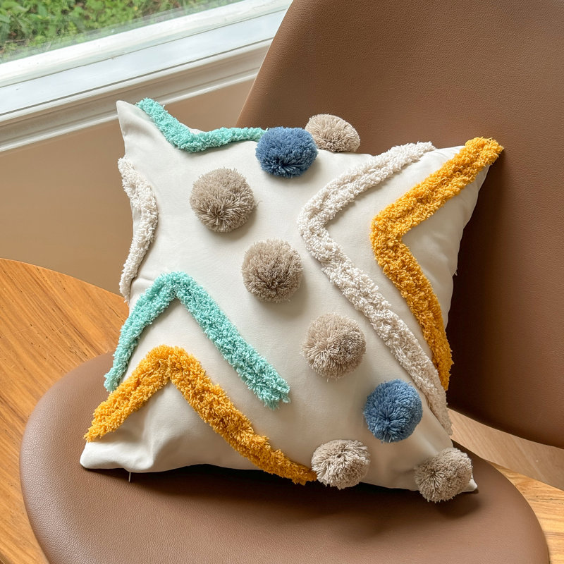 Boho Tufted Pillow Cover