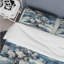 Literie à motif floral rétro bleu Toile-1839463832