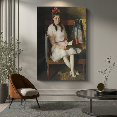 Portrait of Gertrude Russell -Gallery Wrapped Canvas by Frank Weston Benson