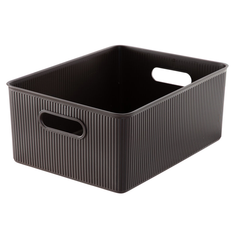 Cube en plastique, Brun, H 6,25 po x l 15 po x P 12 po