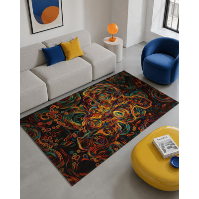 Ivy Colored Decorative Washable Carpet