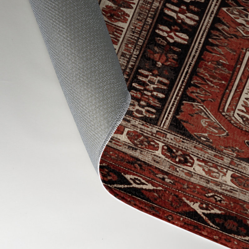 Tapis turc intérieur et extérieur brun, Rectangle 5 pi x 7 pi