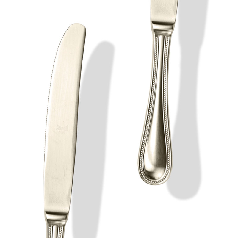 Couvert individuel 5 pièces Perla, Champagne givré