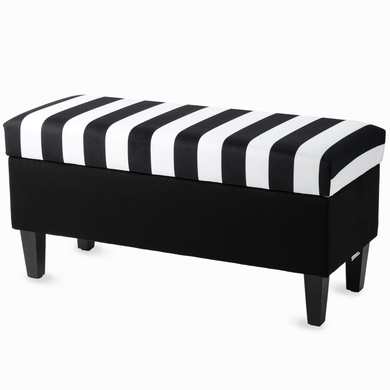 Upholstered Storage Bench, H47 x W100 x D30cm