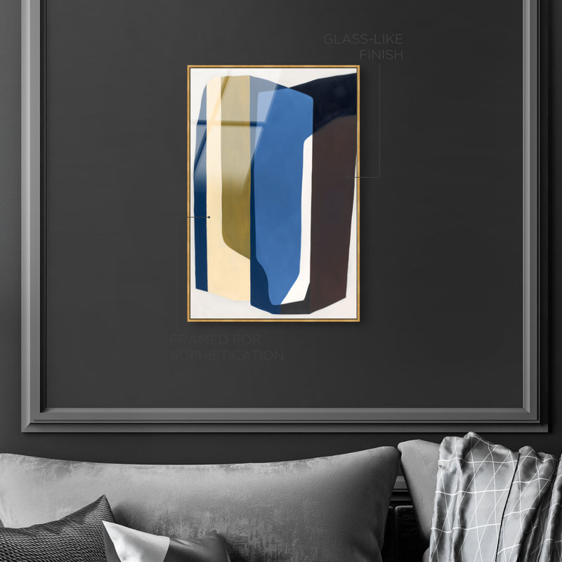 Urban Tectonics High-Gloss Frameless Acrylic Glass Wall Art Abstract Print by Oliver Gal, Ready to Hang, 10 x 15, 37"H x 55"W