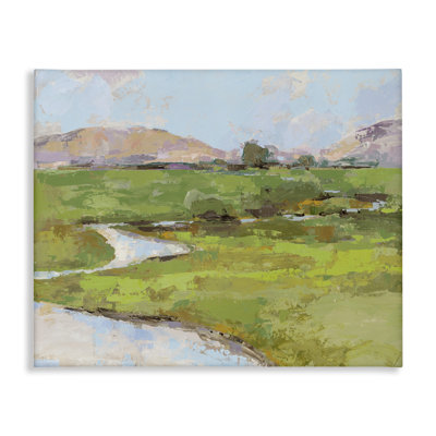«Hillside Winding Stream», art mural sur toile par Trevor Copenhaver