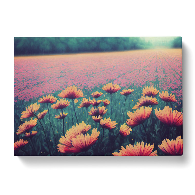 Popular Wildflowers Floral - Wrapped Canvas, 35cm H x 50cm W x 3cm D