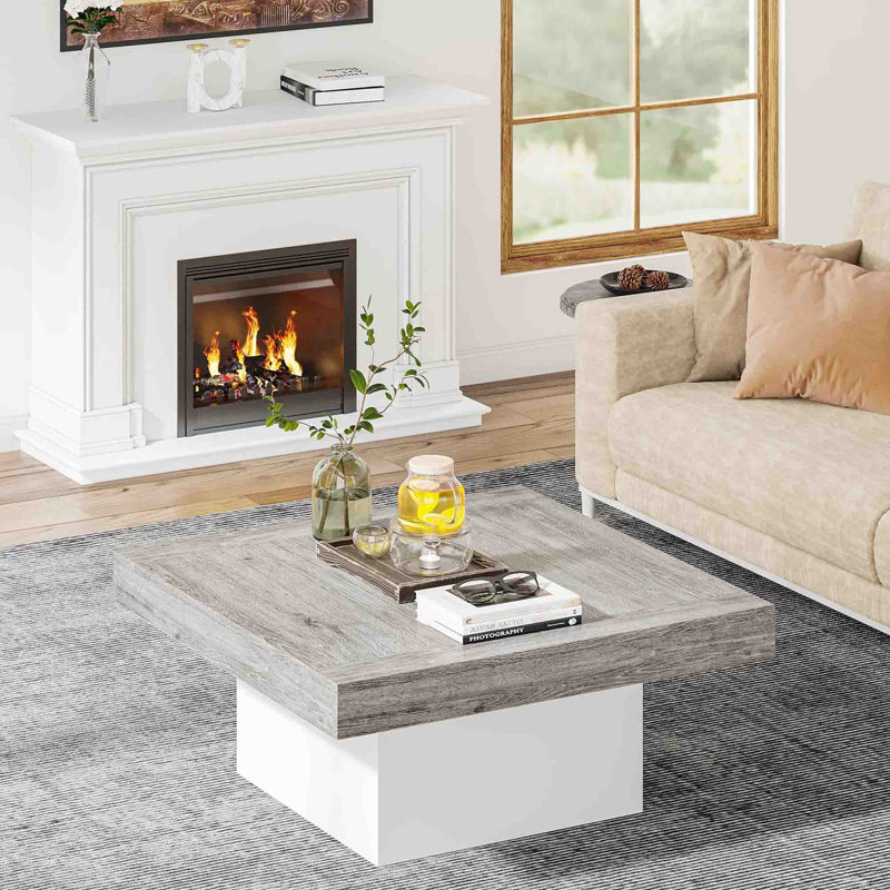 Table basse, Gris / Blanc