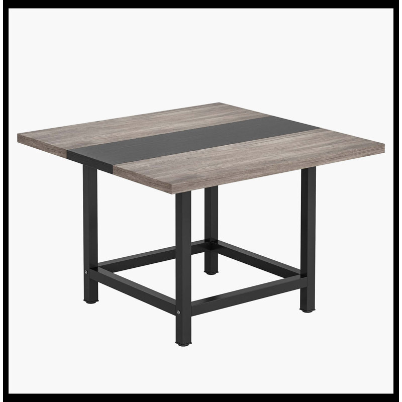 Square Dining Table, Farmhouse 39"X 39"X 29" Kitchen Table For 4