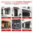 Awntech Houstonian Standing Seam Metal Fixed Awning-28213108-28213365-126123789