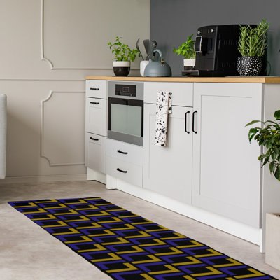 Tapis de couloir noir