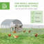 Grand poulailler en métal pour poulets PawHut