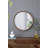 31.5" Round Pine Wood Mirror