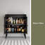 Buffet avec rangement, armoire à boissons avec portes en rotin, crédence pour la salle à manger, le salon, le couloir-121086095