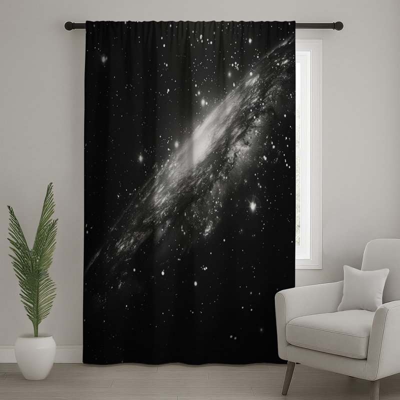 Rideaux, voilages et voilages occultants Galaxy - 1 panneau, Transparent, 50" x 80" - 1 Panel