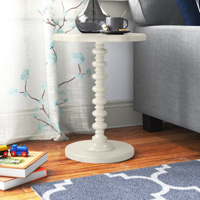 Anguilla Transitional Dia Round Pedestal End Table