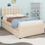 Lit plateforme tapissier avec lit gigogne-826299326