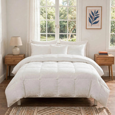Insert de couette en duvet d'oie légère en mélange de coton doux