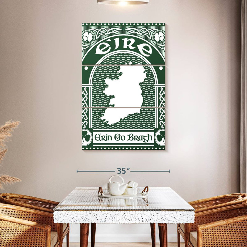Lelend Celtic Erin Go Bragh, 50" H x 32" W