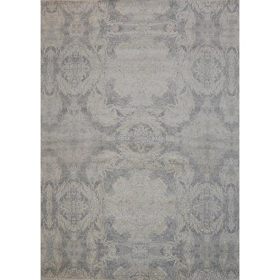 Hand Knotted Ikat Indoor Rug