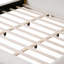 Lit plateforme tapissier avec tissu bouclé-855304681