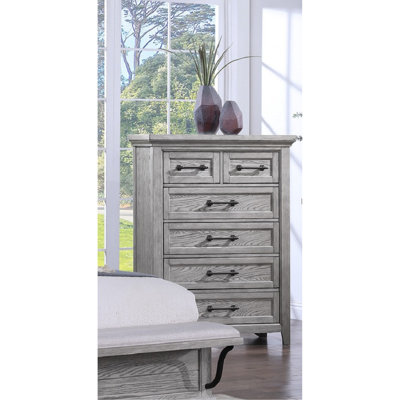 Meuble de chambre contemporain en bois gris clair
