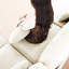 Trois places avec 2 repose-pieds mobiles, coussin lombaire, tissu en chenille beige, éponge haute densité, structure en bois, repose-pieds ergonomique et rembourrage, rembourrage de résilience, moderne-332548946-332548947
