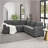 89*89" Oversized Velvet Modern Sectional Sofas